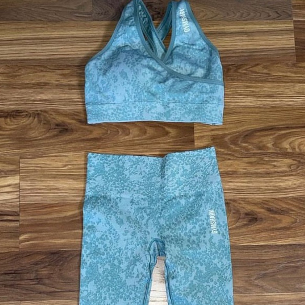 Gymshark Animal Print Bra & Leggings Set
